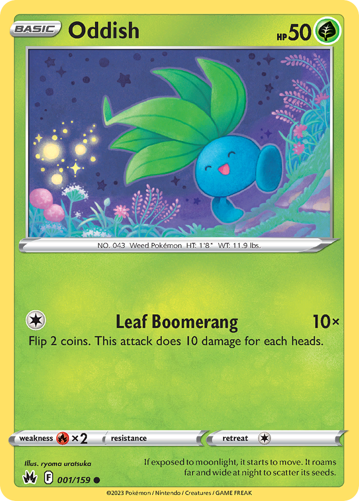 Crown Zenith Oddish #1/159
