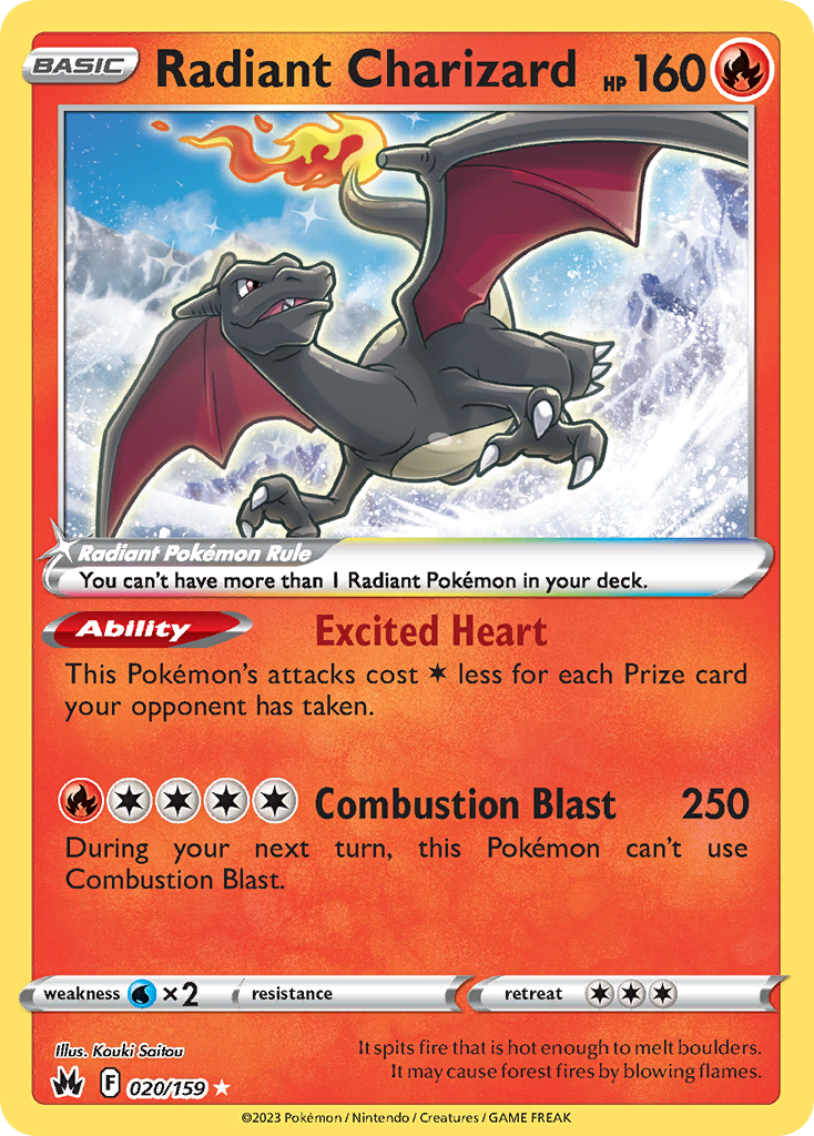 Crown Zenith Radiant Charizard #20/159