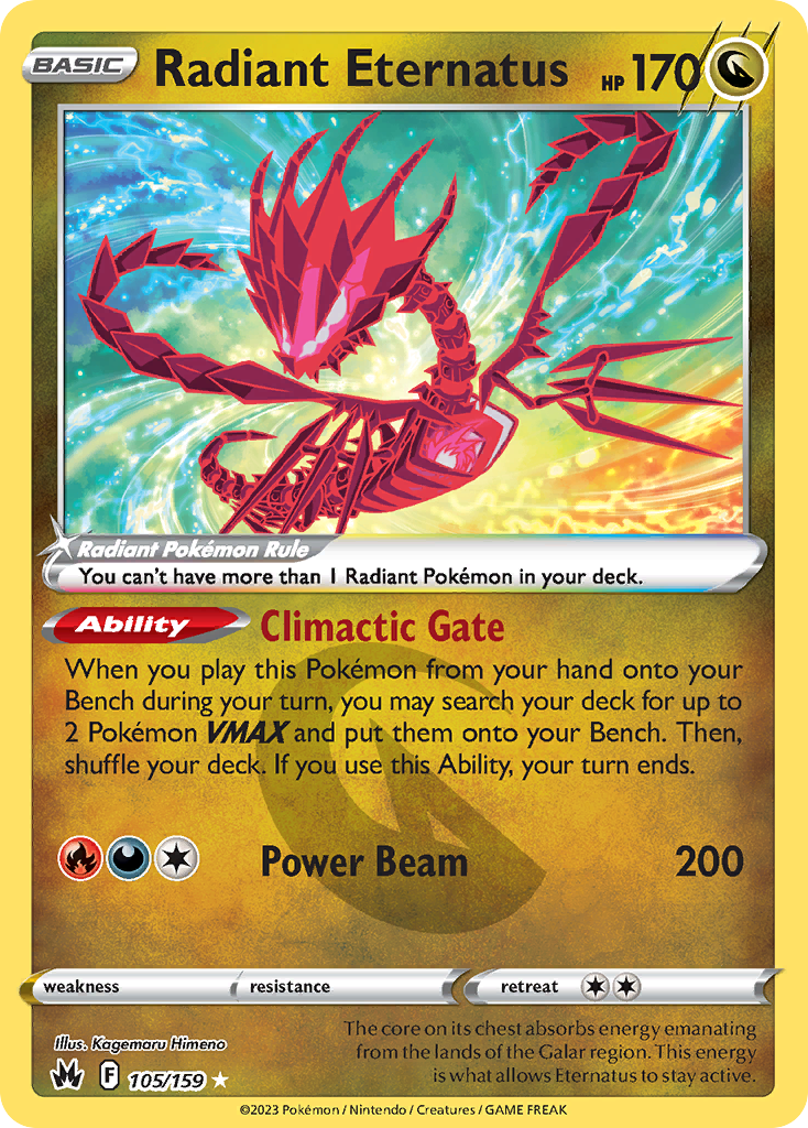 Crown Zenith Radiant Eternatus #105/159