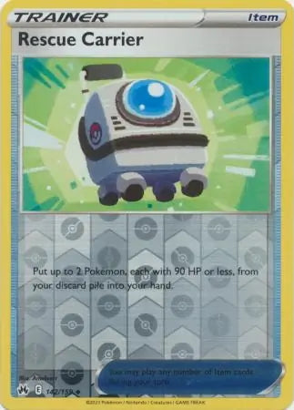 Crown Zenith Rescue Carrier #142/159 reverse holo