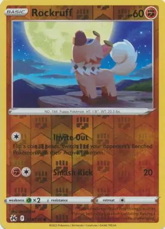 Crown Zenith Rockruff #73/159 reverse holo