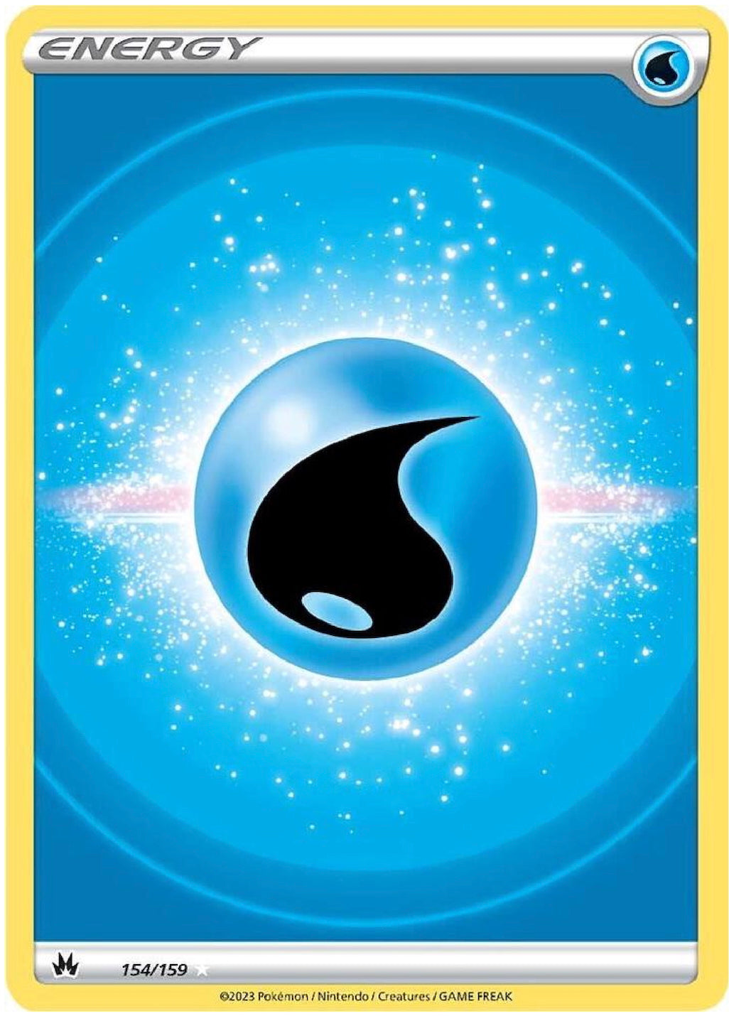 Crown Zenith Texture Holo Water Energy #154/159