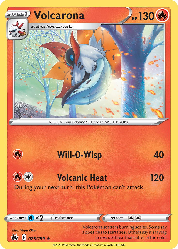 Crown Zenith Volcarona #25/159
