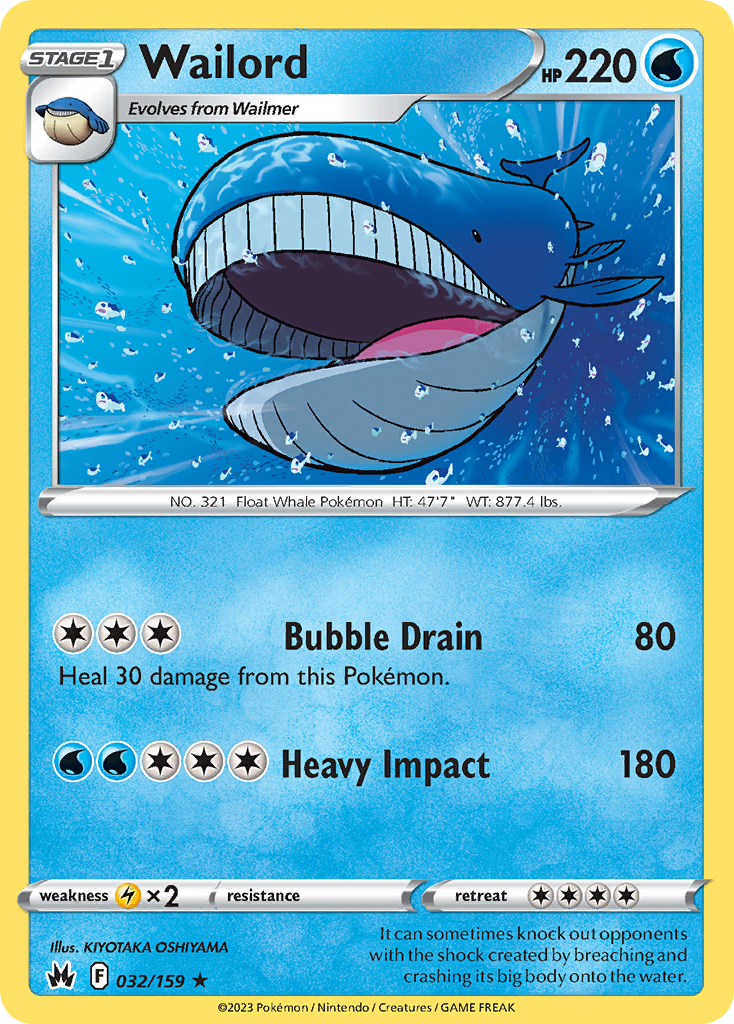 Crown Zenith Wailord #32/159