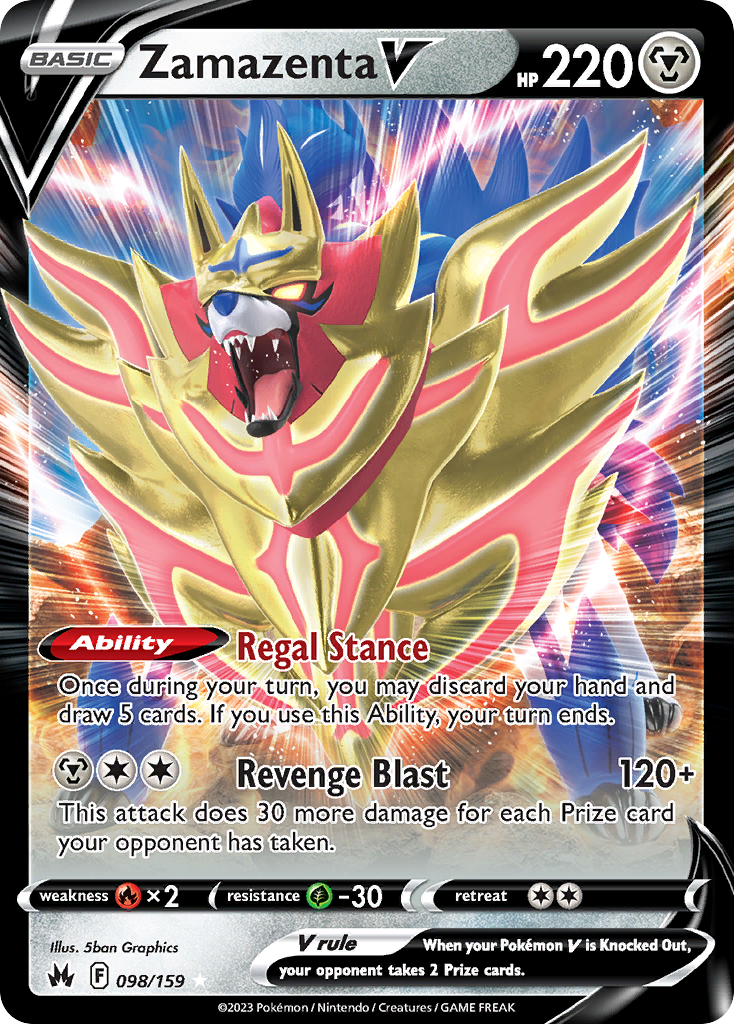 Crown Zenith Zamazenta V #98/159