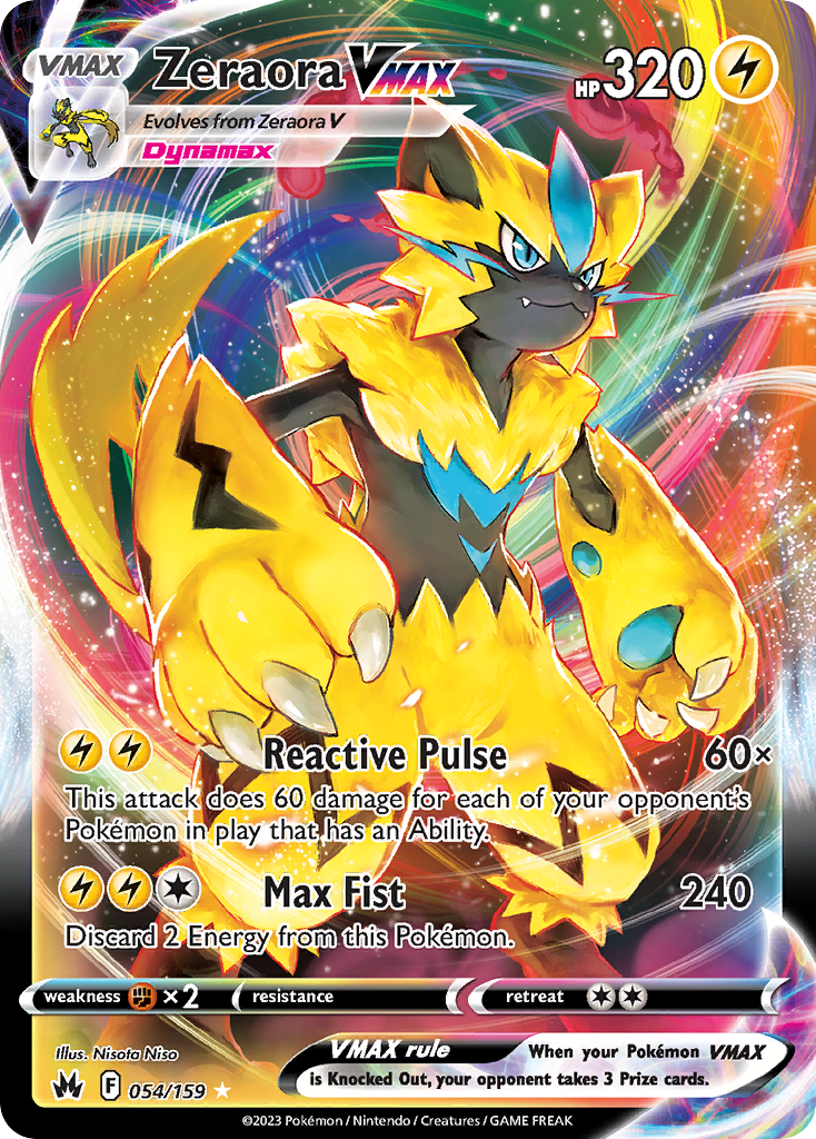 Crown Zenith Zeraora VMAX #54/159