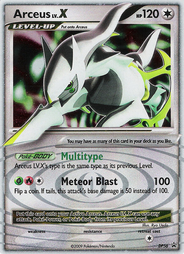 DP Black Star Promo Arceus LV.X #56