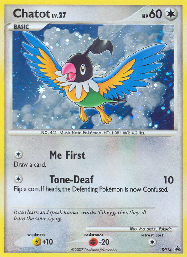 DP Black Star Promo Chatot #14