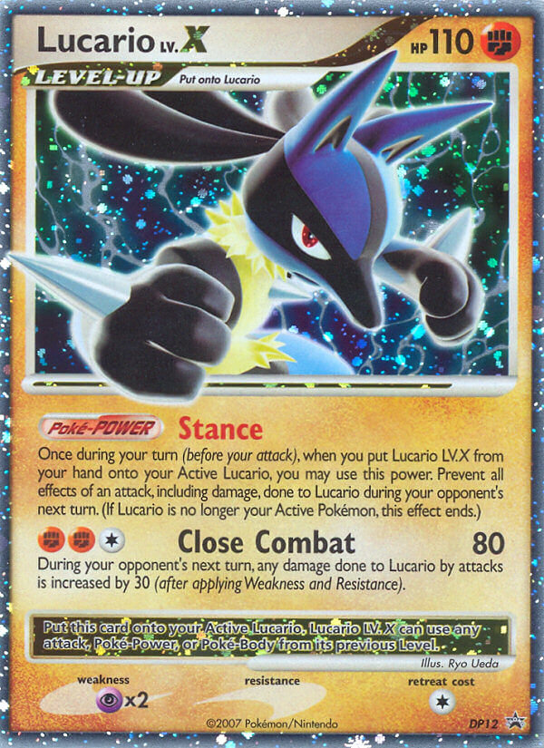 DP Black Star Promo Lucario LV.X #12