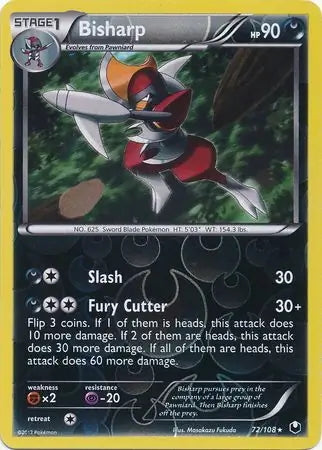 Dark Explorers Bisharp #72/108 reverse holo