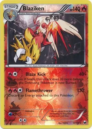 Dark Explorers Blaziken #17/108 reverse holo