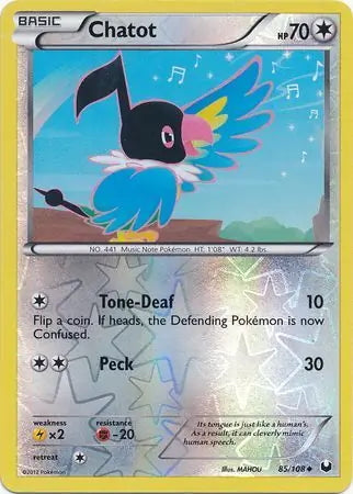 Dark Explorers Chatot #85/108 reverse holo
