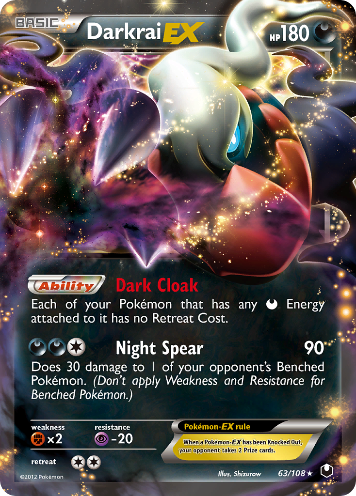 Dark Explorers Darkrai EX #63/108
