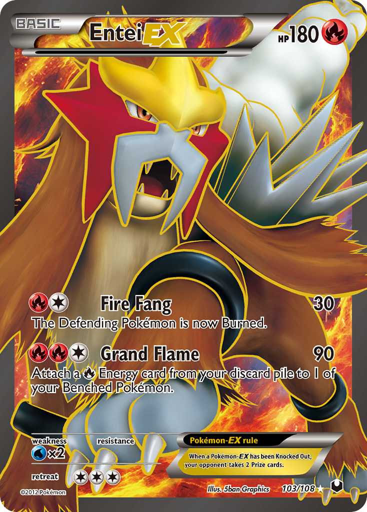 Dark Explorers Entei EX #103/108