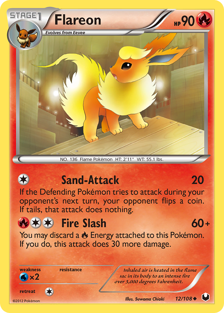 Dark Explorers Flareon #12/108