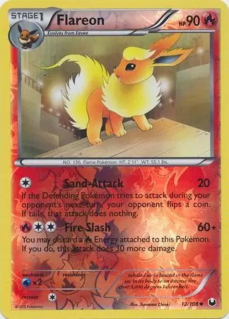 Dark Explorers Flareon #12/108 reverse holo