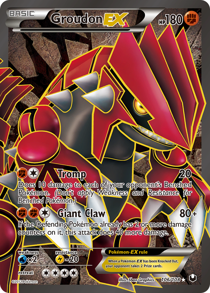 Dark Explorers Groudon EX #106/108