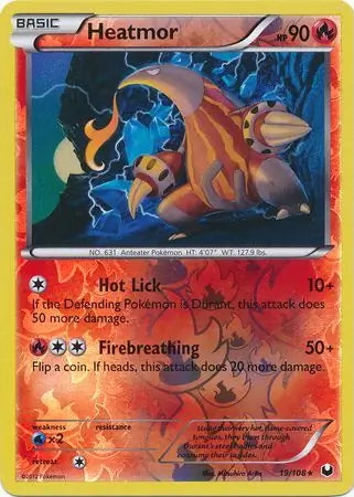 Dark Explorers Heatmor #19/108 reverse holo