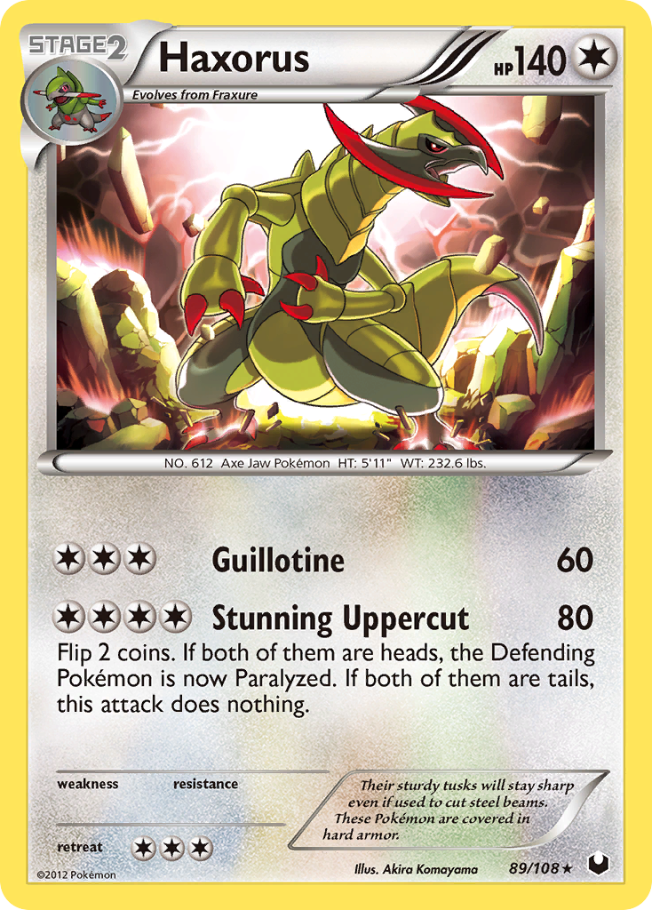 Dark Explorers Holo Haxorus #89/108
