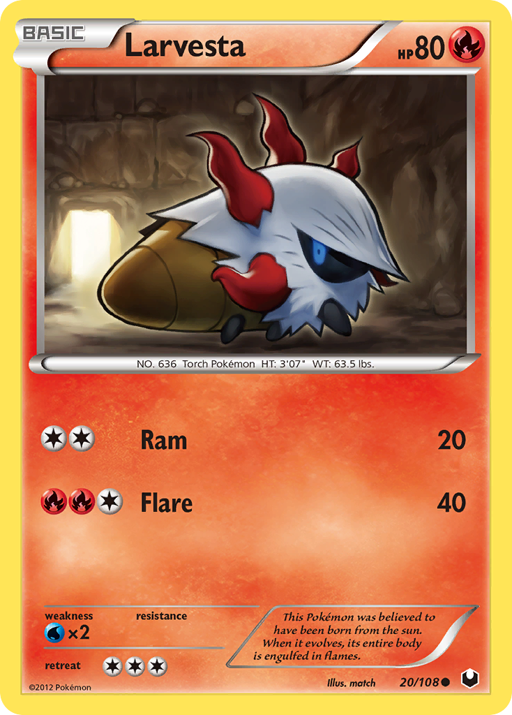 Dark Explorers Larvesta #20/108
