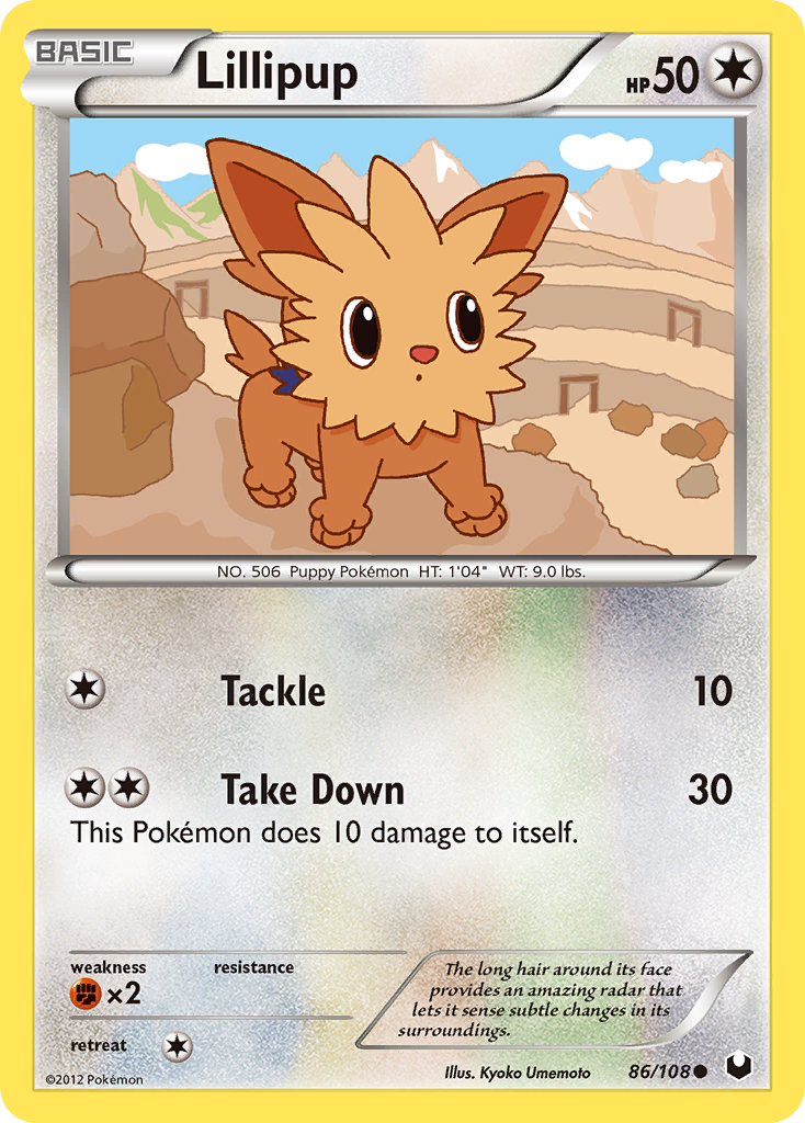 Dark Explorers Lillipup #86/108