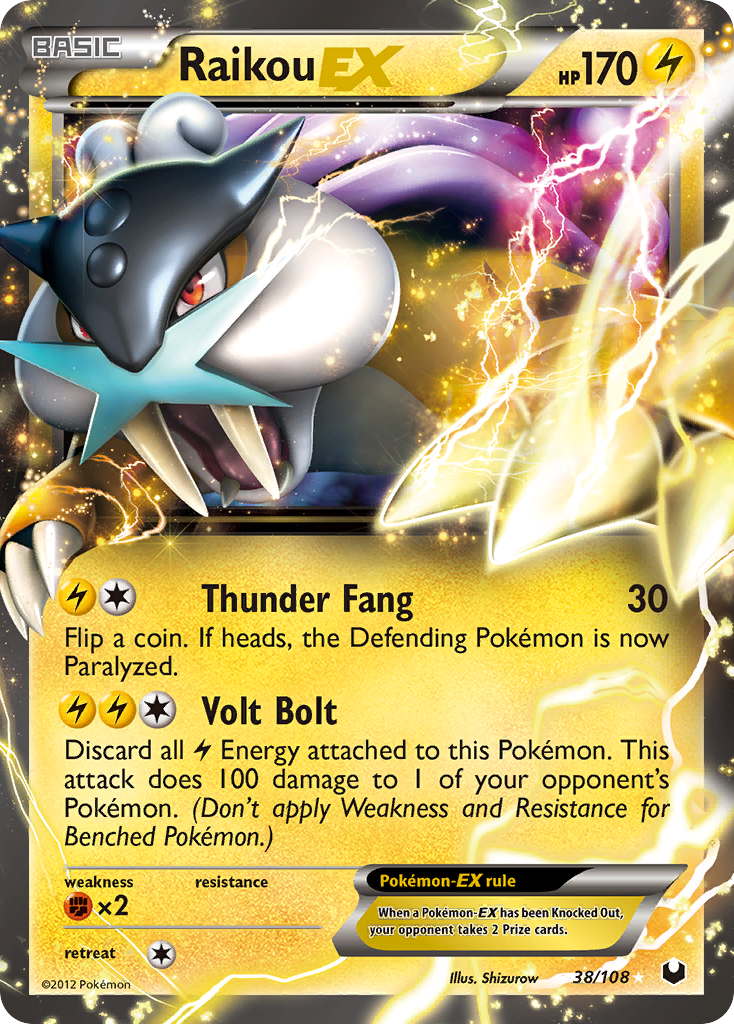 Dark Explorers Raikou EX #38/108