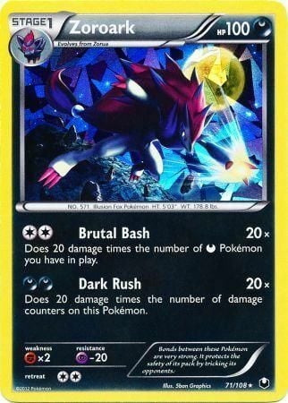 Dark Explorers Zoroark #71/108 Cracked Ice Holo