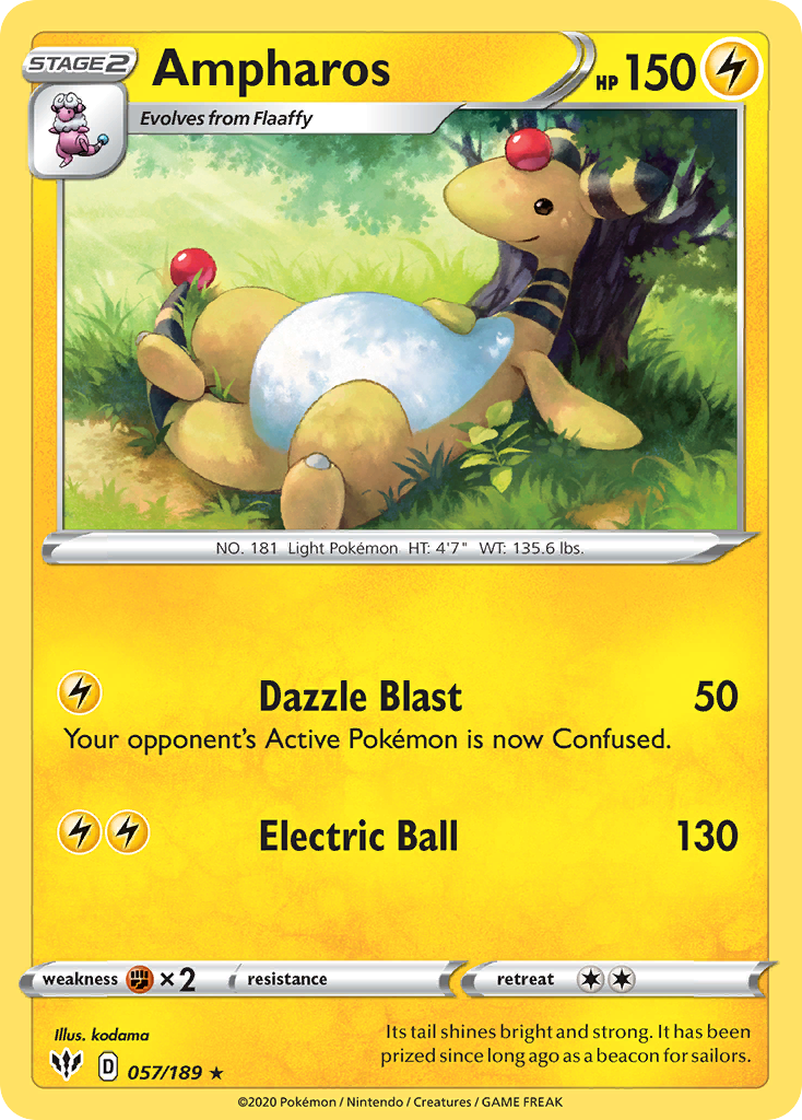 Darkness Ablaze Ampharos #57/189