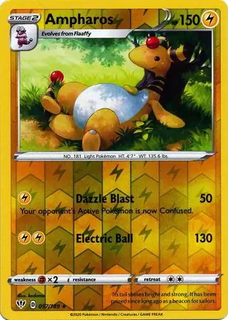Darkness Ablaze Ampharos #57/189 reverse holo