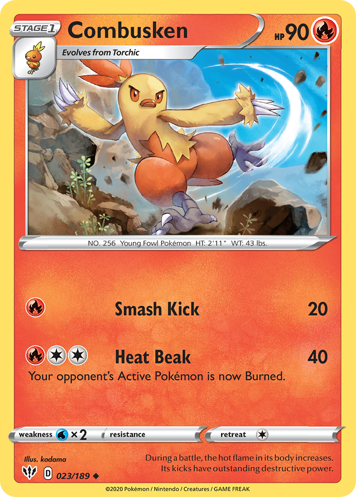 Darkness Ablaze Combusken #23/189