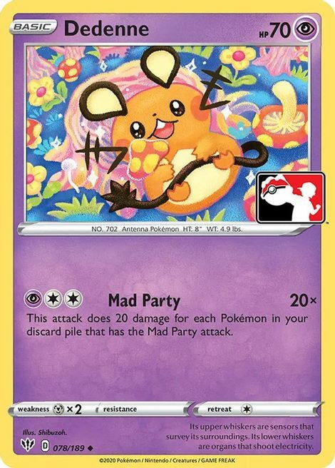 Darkness Ablaze Dedenne #78 Thank You Promo
