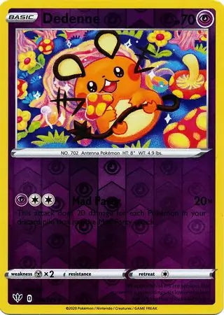 Darkness Ablaze Dedenne #78/189 reverse holo
