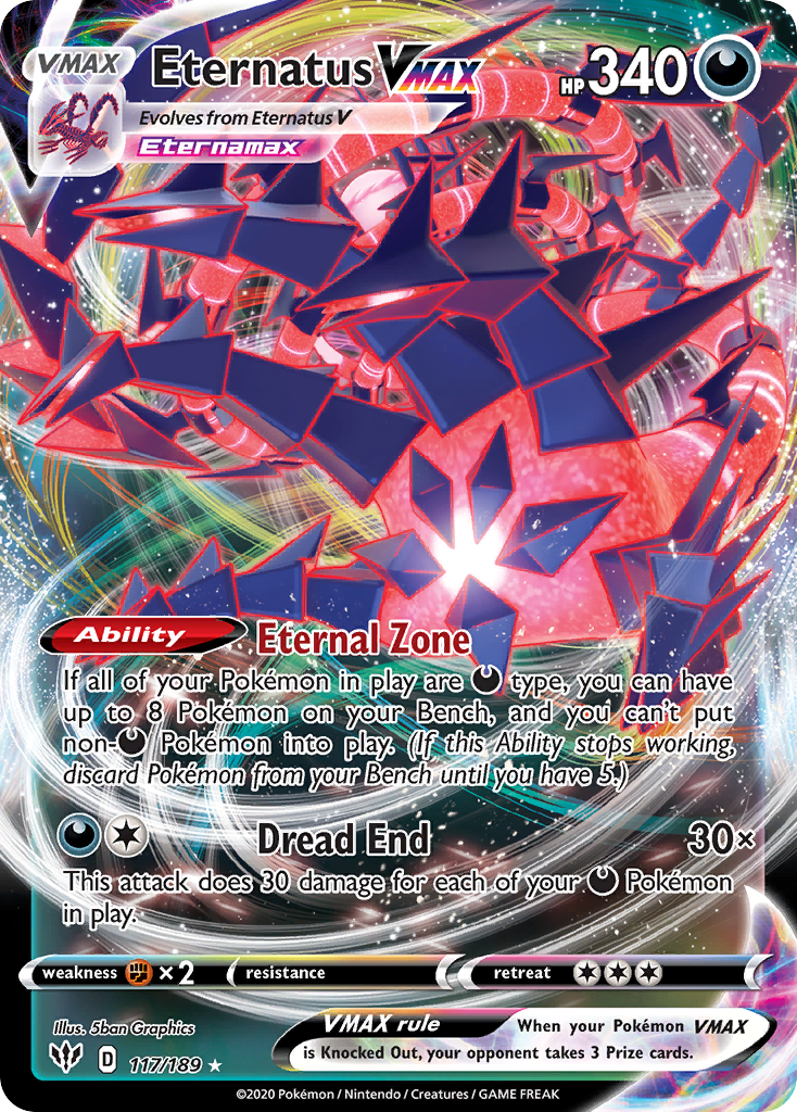 Darkness Ablaze Eternatus VMAX #117/189