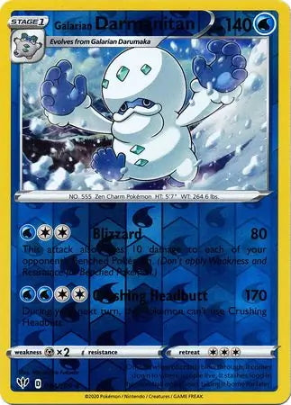 Darkness Ablaze Galarian Darmanitan #44/189 reverse holo