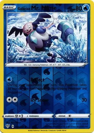 Darkness Ablaze Galarian Mr. Mime #35/189 reverse holo