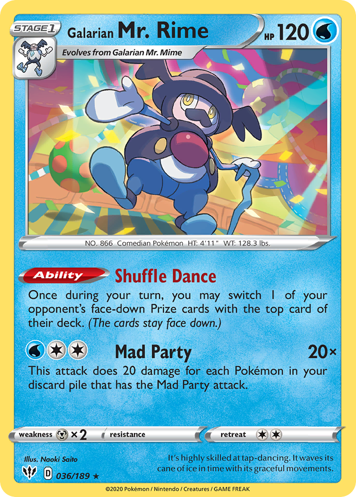 Darkness Ablaze Galarian Mr. Rime #36/189