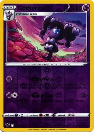 Darkness Ablaze Gothorita #74/189 reverse holo