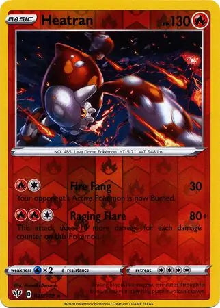 Darkness Ablaze Heatran #25/189 reverse holo
