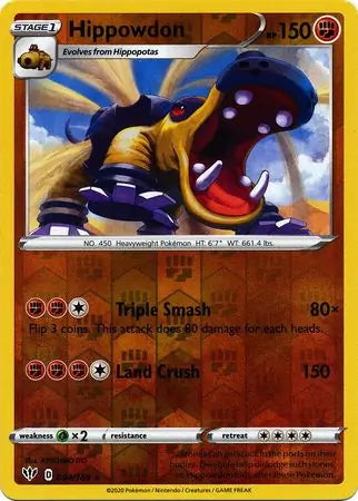 Darkness Ablaze Hippowdon #94/189 reverse holo