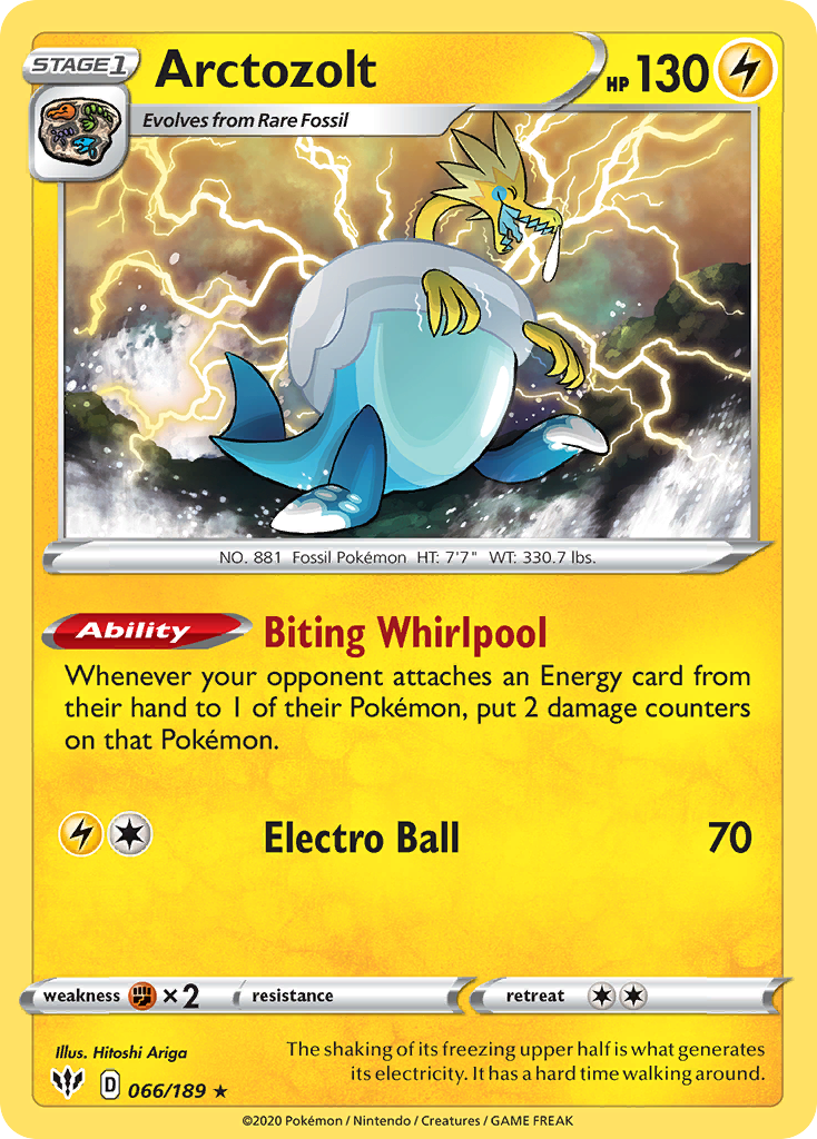 Darkness Ablaze Holo Arctozolt #66/189
