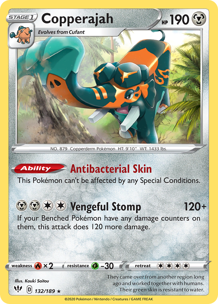 Darkness Ablaze Holo Copperajah #132/189