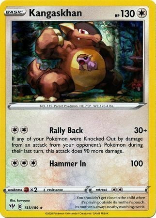 Darkness Ablaze Holo Kangaskhan #133/189