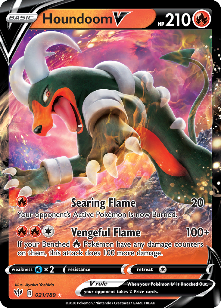 Darkness Ablaze Houndoom V #21/189