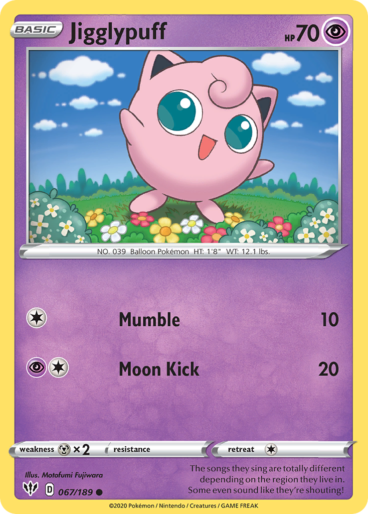 Darkness Ablaze Jigglypuff #67/189