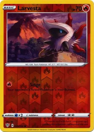 Darkness Ablaze Larvesta #29/189 reverse holo