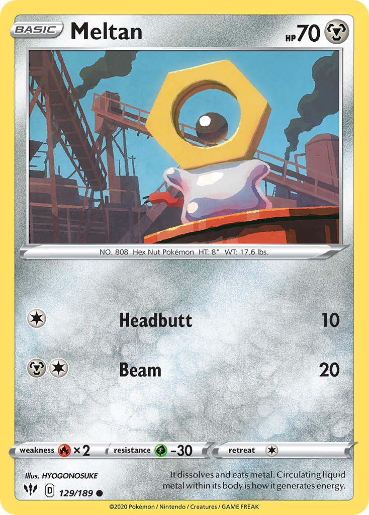 Darkness Ablaze Meltan #129/189