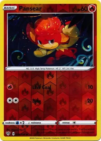 Darkness Ablaze Pansear #26/189 reverse holo