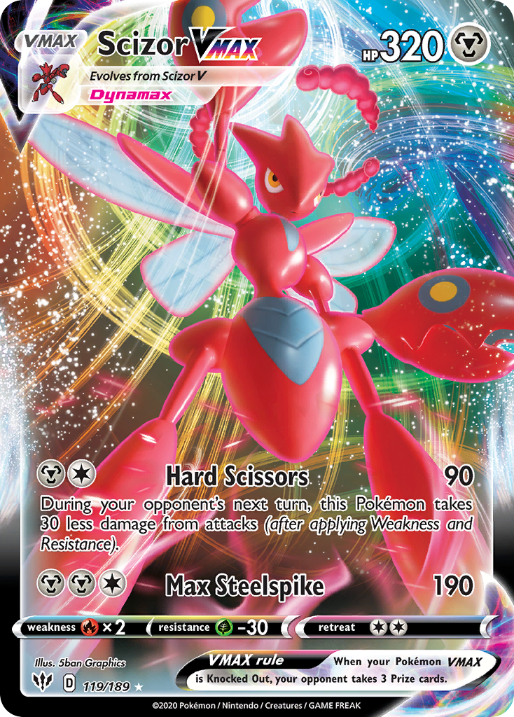 Darkness Ablaze Scizor VMAX #119/189