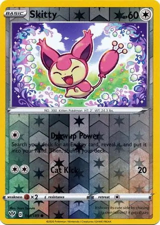 Darkness Ablaze Skitty #141/189 reverse holo