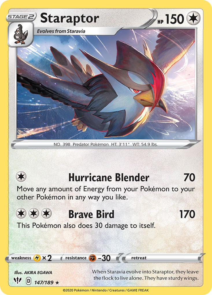 Darkness Ablaze Staraptor #147/189